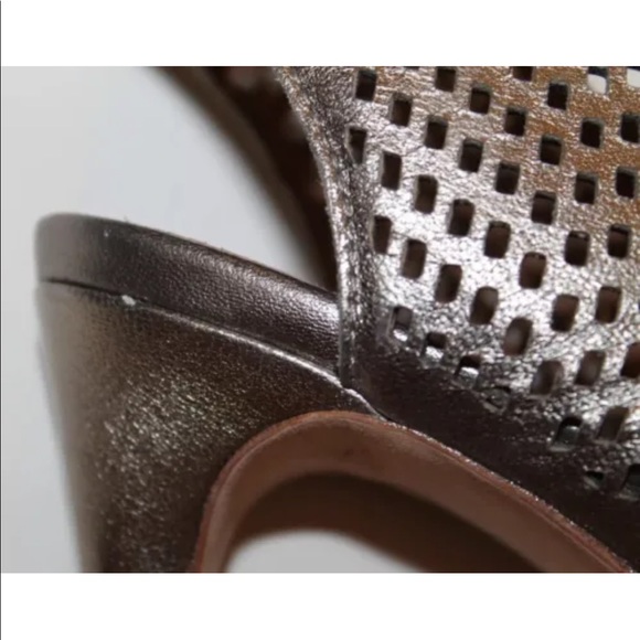 NWOT JOIE Women Gladiator Sexy Leather Shoes Metallic Bronze Sz 9.5 Stiletto - Picture 12 of 12